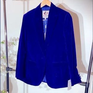 Blue Velvet Blazer Ladies